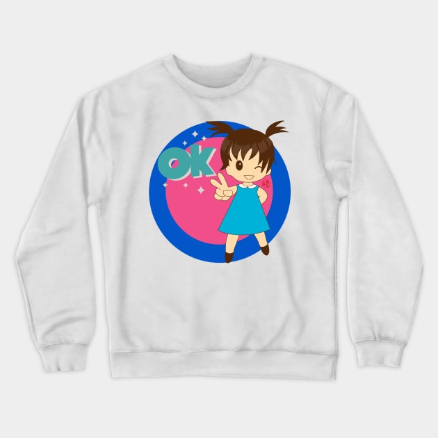 OK Girl Crewneck Sweatshirt by EV Visuals